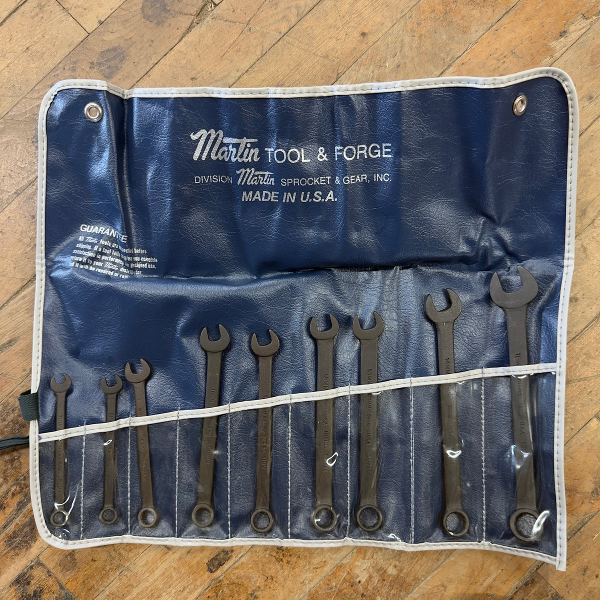 Martin 10pc Industrial Black Combination Wrench Set 7mm - 15mm (CB9KM)