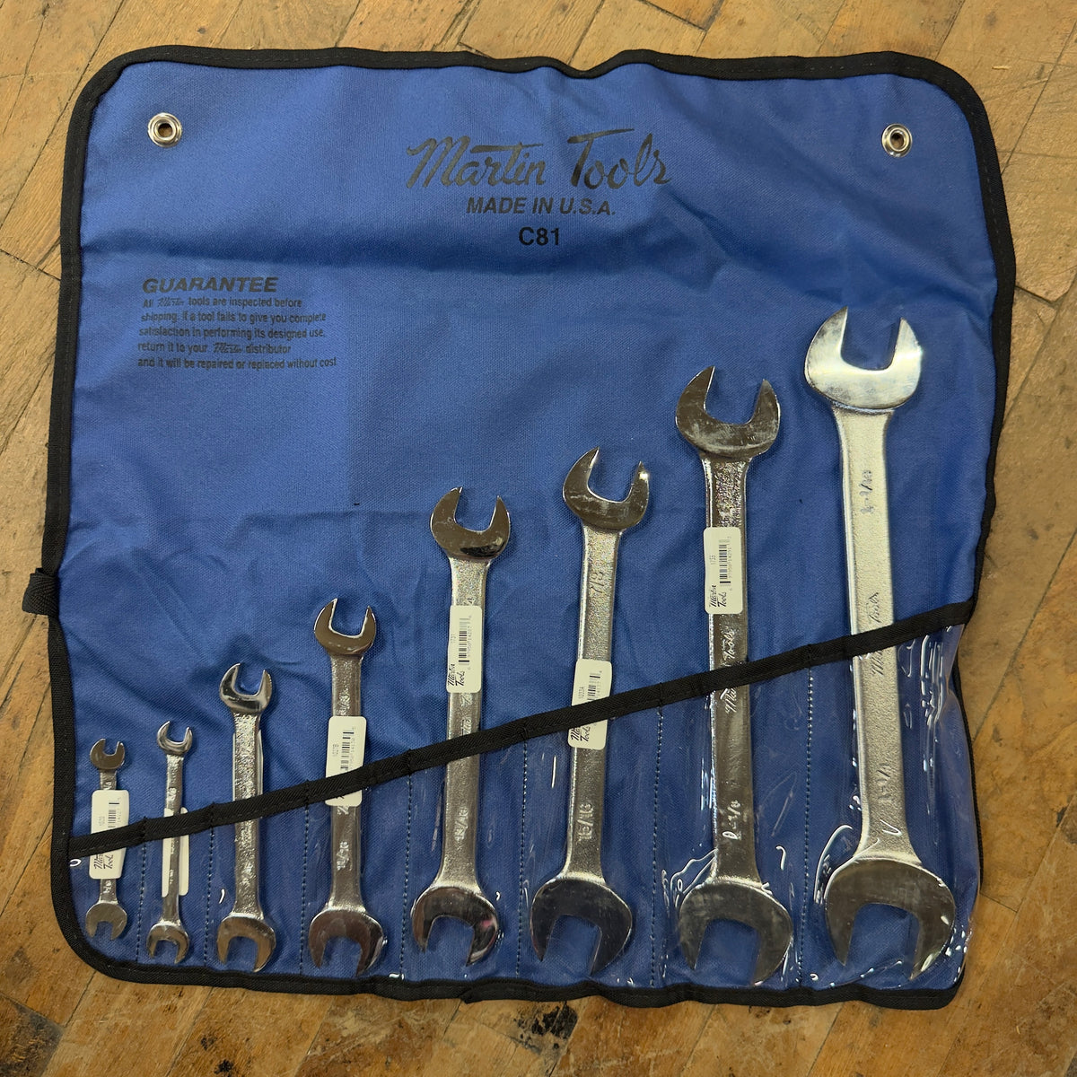 Martin 9pc Double Head Open End Wrench Set 1/4" - 1-1/4" (OE8K)