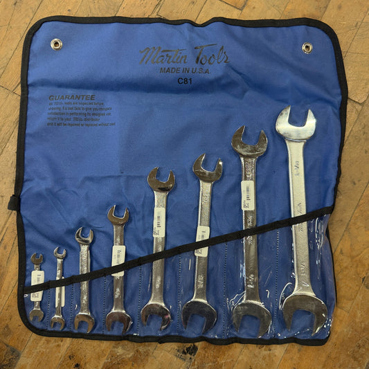 Martin 9pc Double Head Open End Wrench Set 1/4" - 1-1/4" (OE8K)