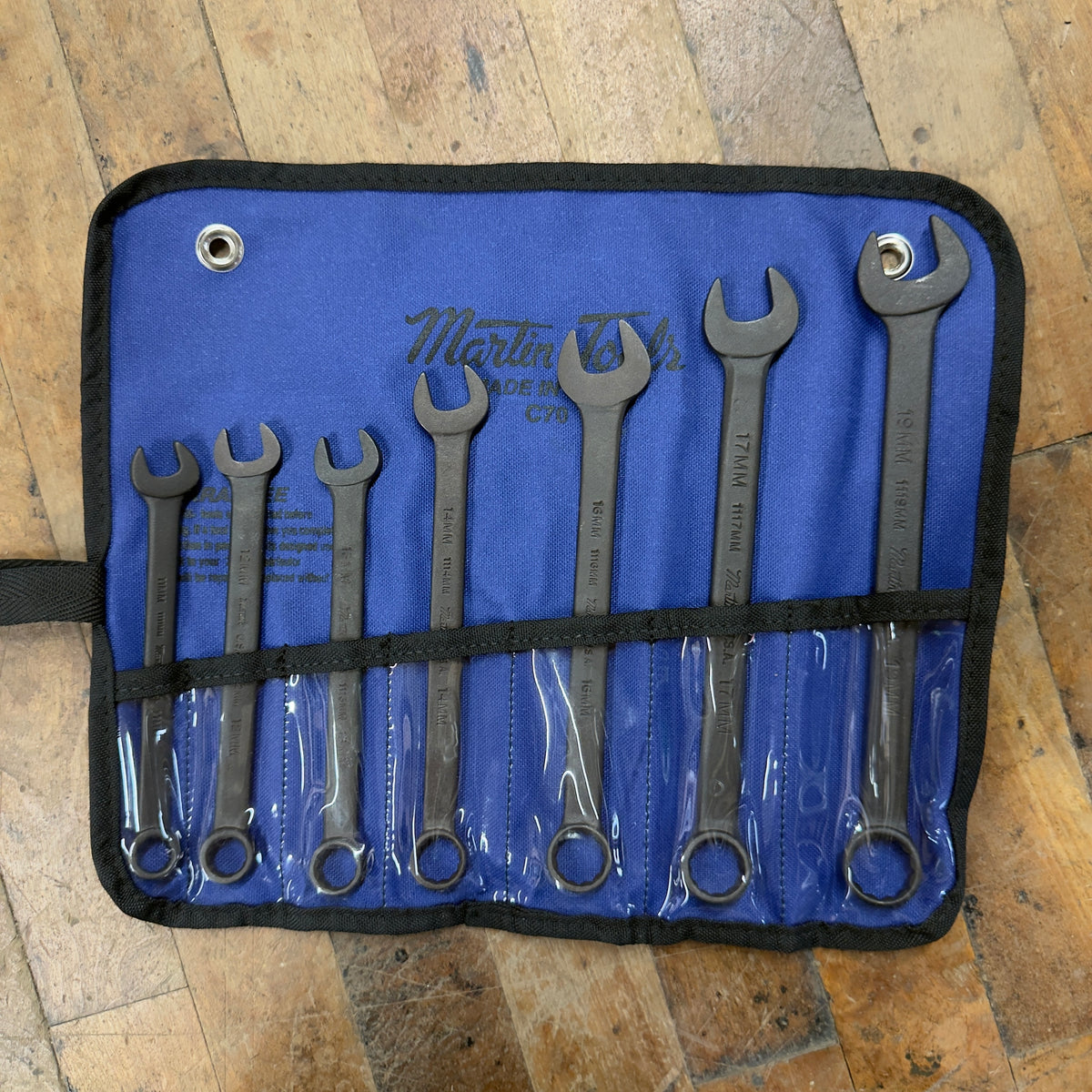 Martin 8pc Industrial Black Combination Wrench Set 11mm - 19mm (CB7KM)