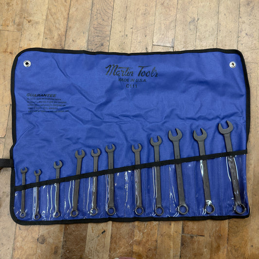 Martin 12pc Industrial Black Combination Wrench Set 7mm - 17mm (CB11KM)