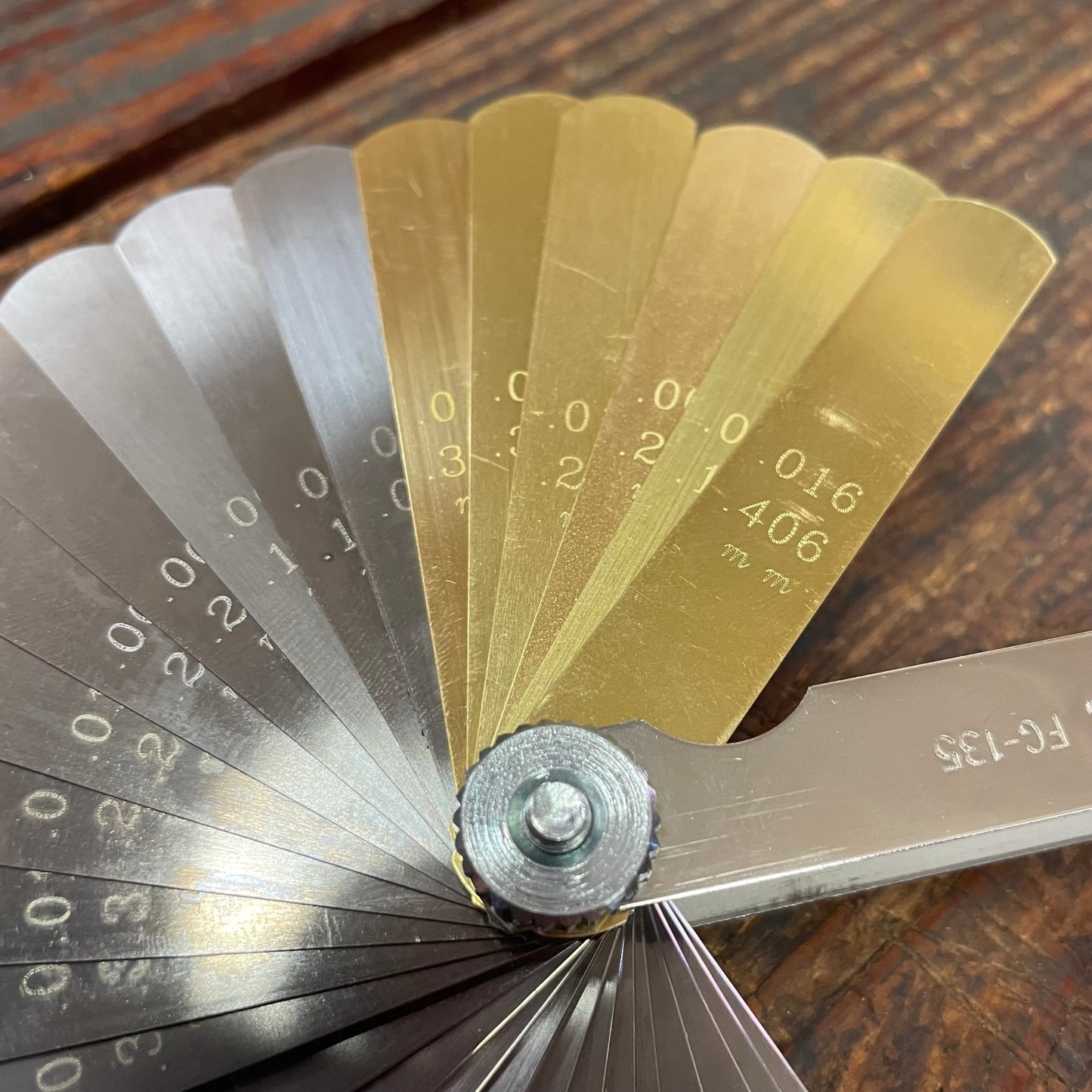 Lang 36-Blade 3" Combination Standard and Brass Feeler Gauge (FG-135)