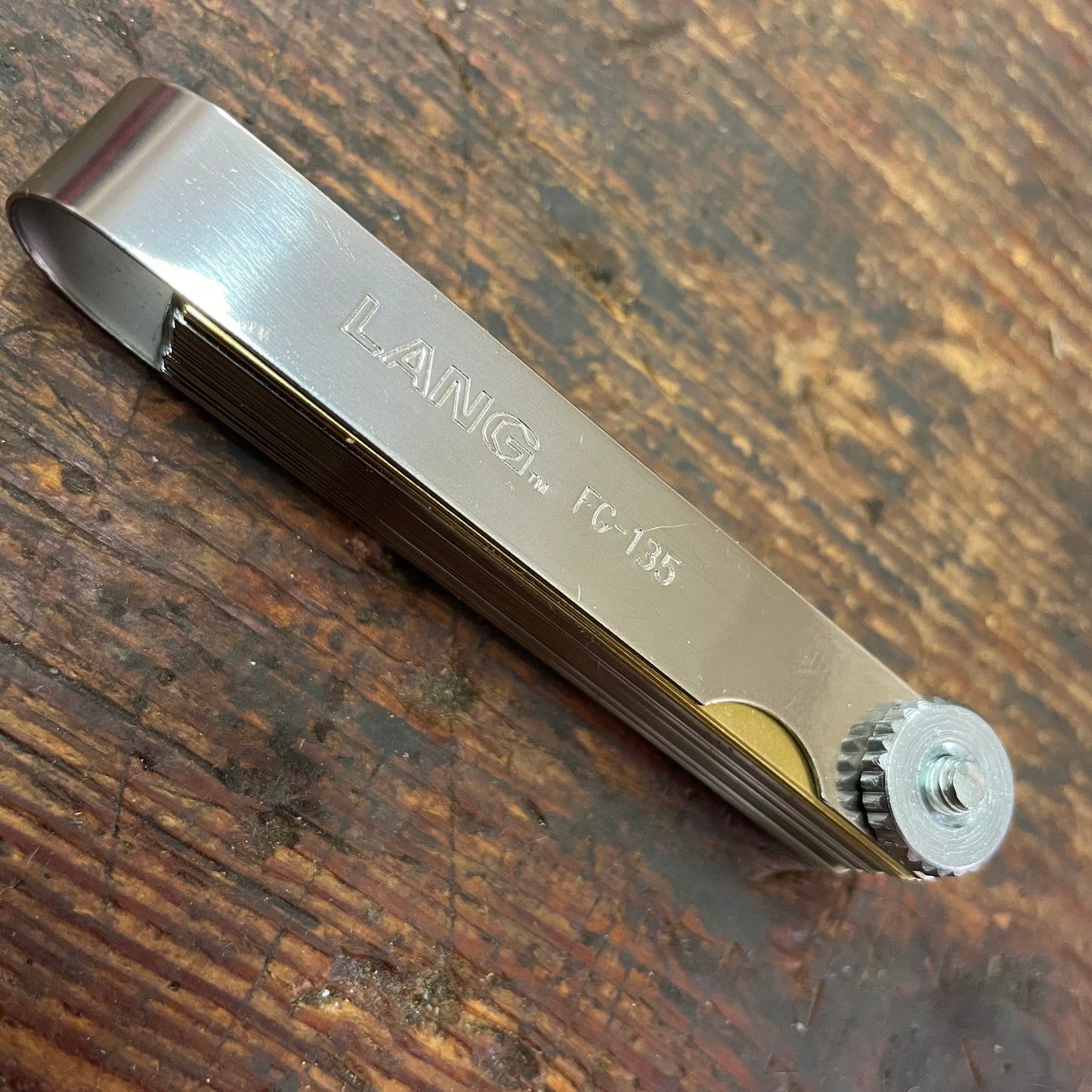 Lang 36-Blade 3" Combination Standard and Brass Feeler Gauge (FG-135)
