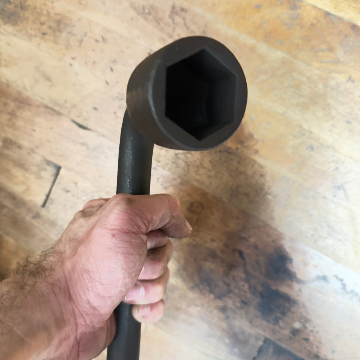 Martin 1-7/16" Offset Socket Wrench Hexagon Opening 6pt Industrial Black (275A)