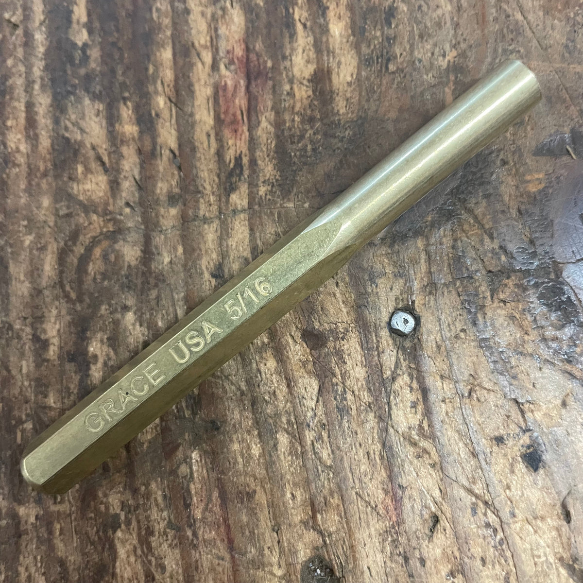 Grace USA Brass Pin Punch Set (PS-8)