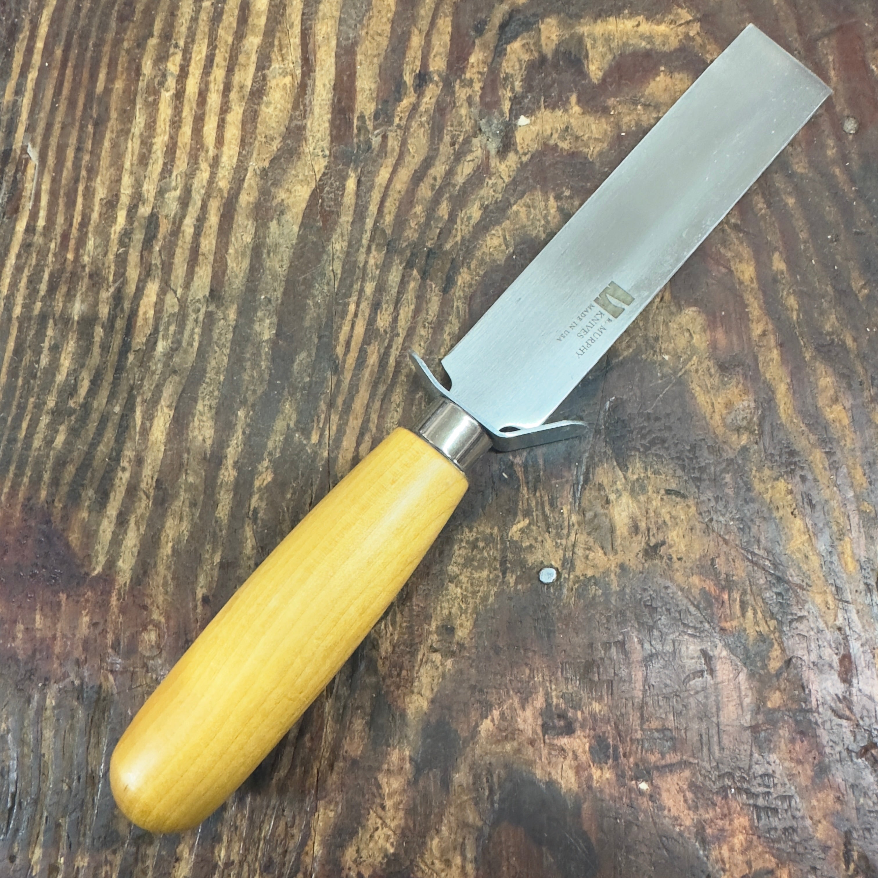 R. Murphy Square Point Rubber Knife 4" x 1" w/ Bent Guard (86815) 414R