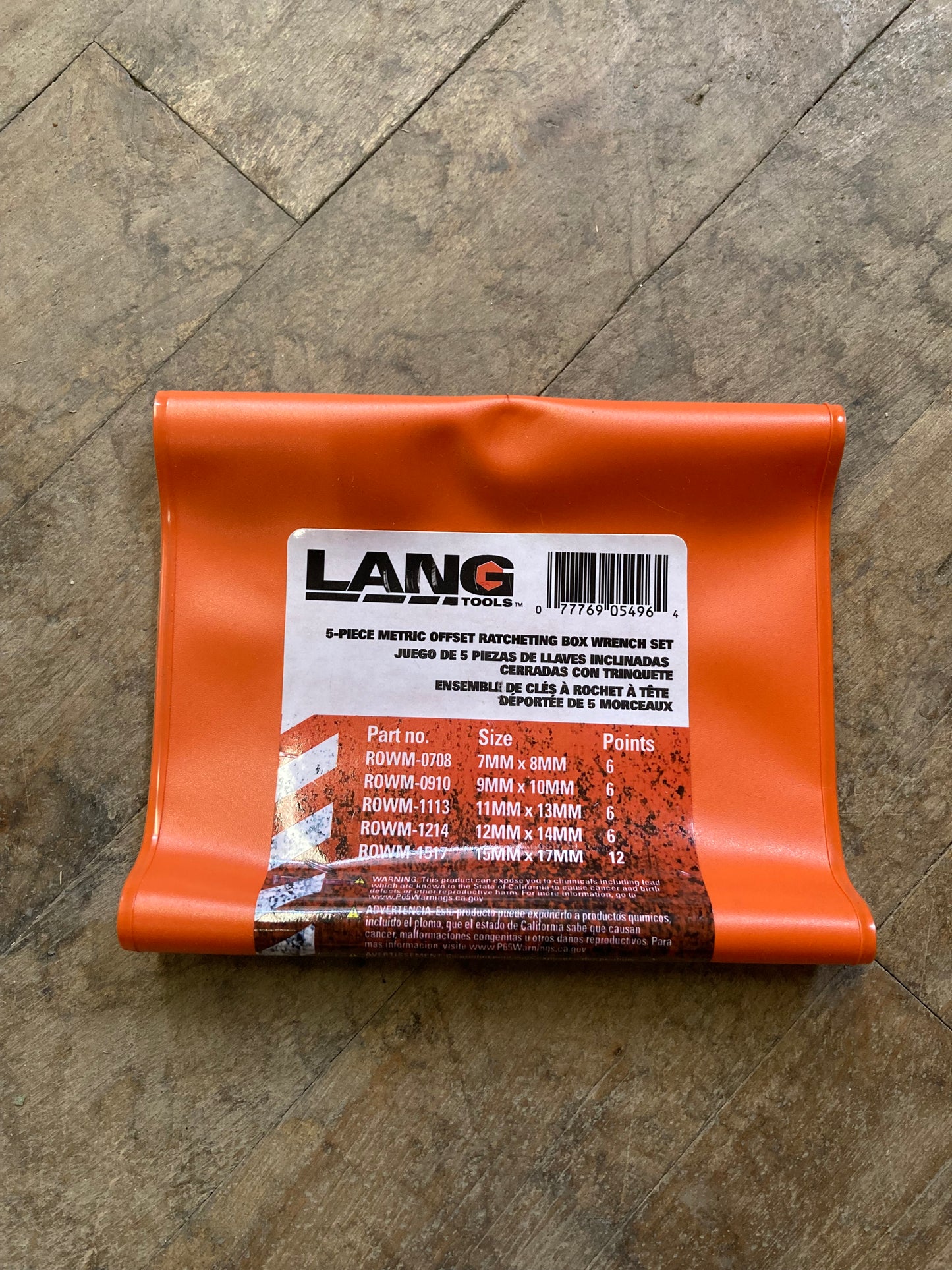 Lang Metric Offset Ratcheting Wrench Set (ROWM-5)
