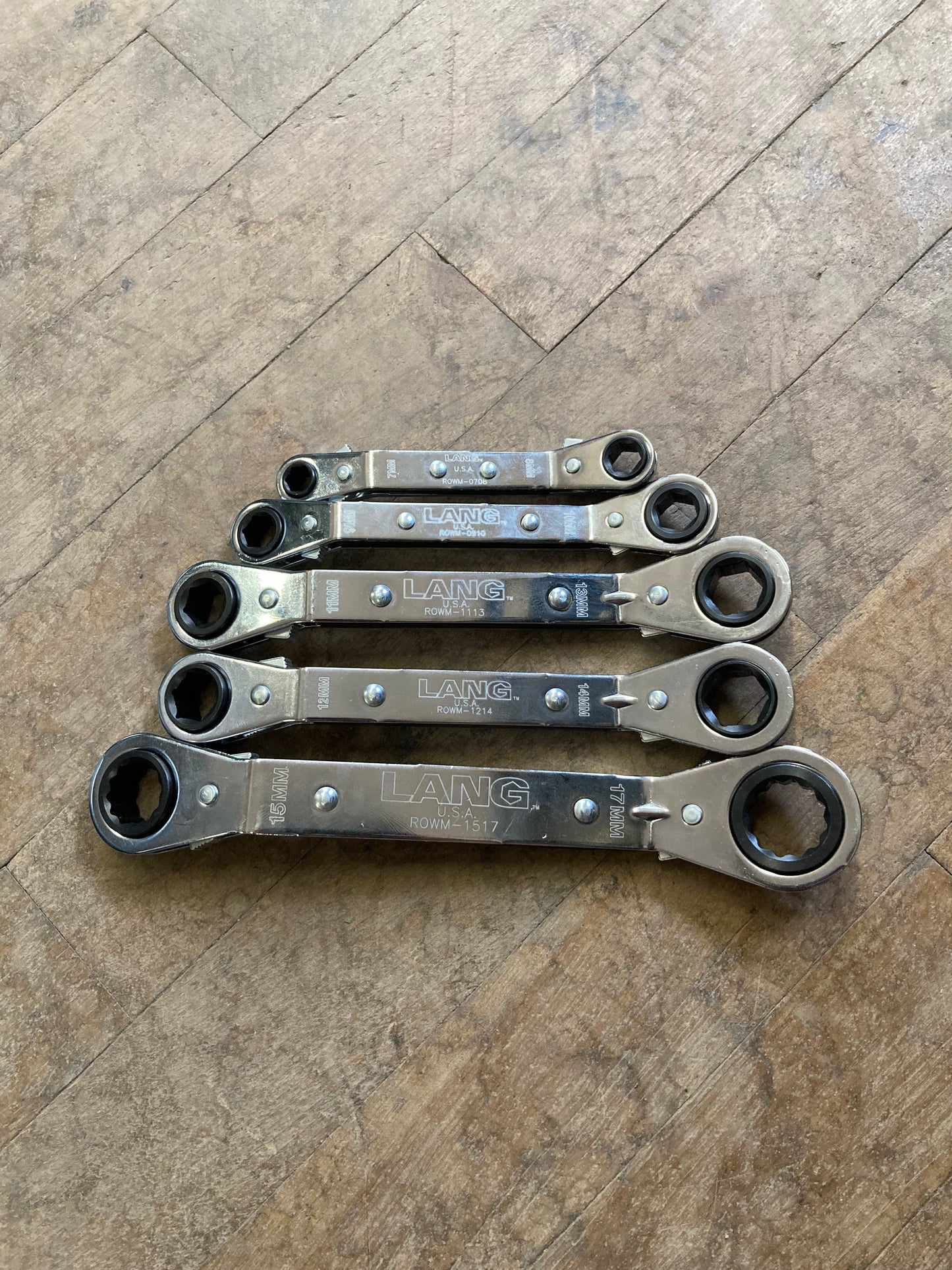 Lang Metric Offset Ratcheting Wrench Set (ROWM-5)