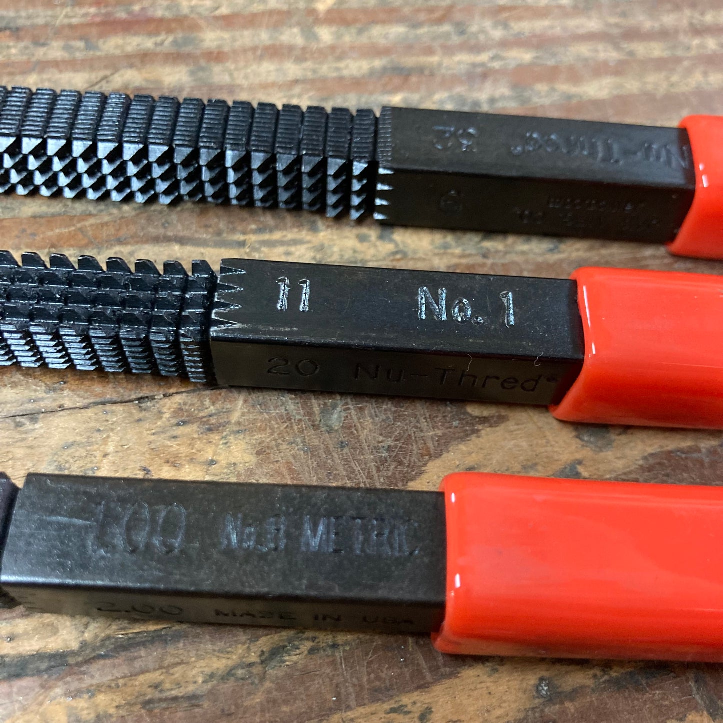 Jawco Set of 3 Rethreading Files: Nu-Thred® #1, 3, & 8 (153)