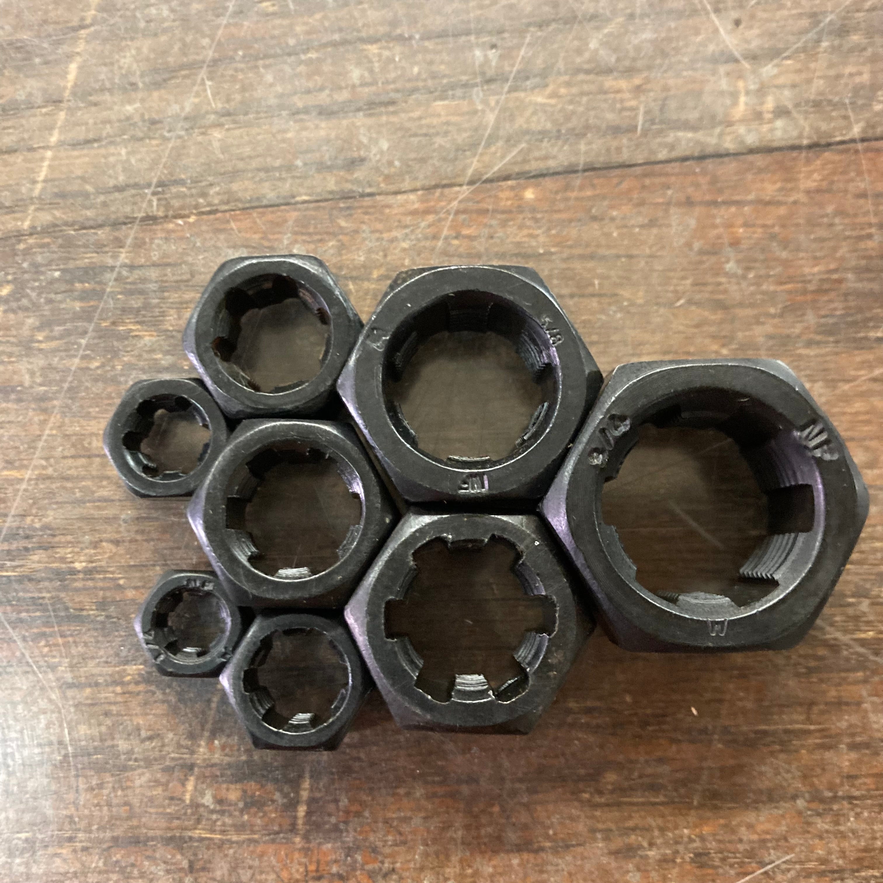 Jawco 8-Piece Left-Hand NF Fine Rethreading Die Set, 1/4