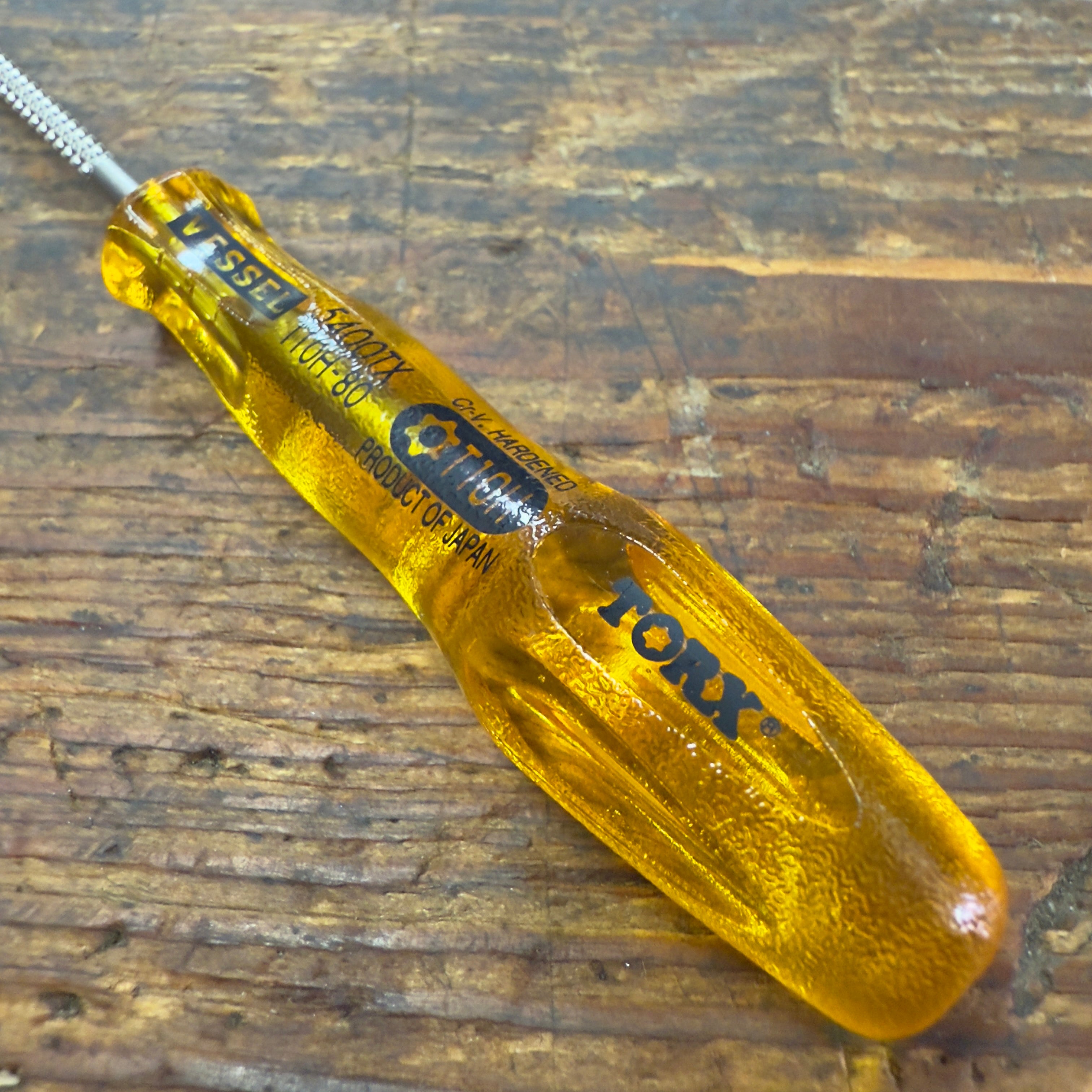 Vessel Torx T10H x 80mm Power Grip Screw Driver (5400TXT10H80