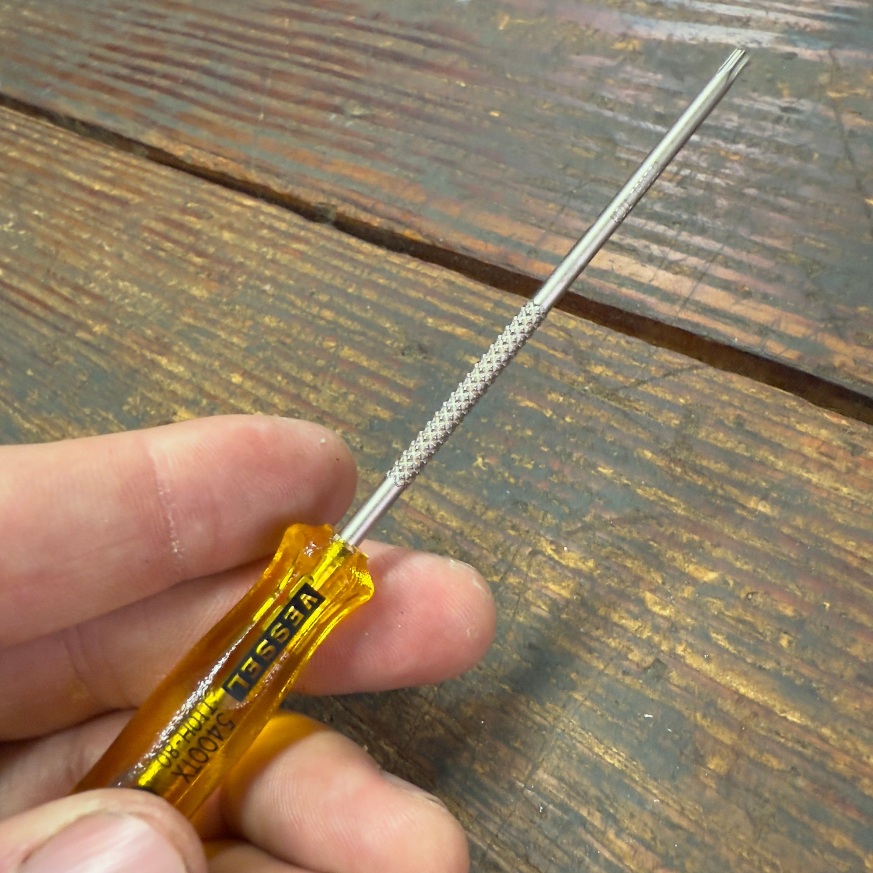 Vessel Torx T10H x 80mm Power Grip Screw Driver (5400TXT10H80