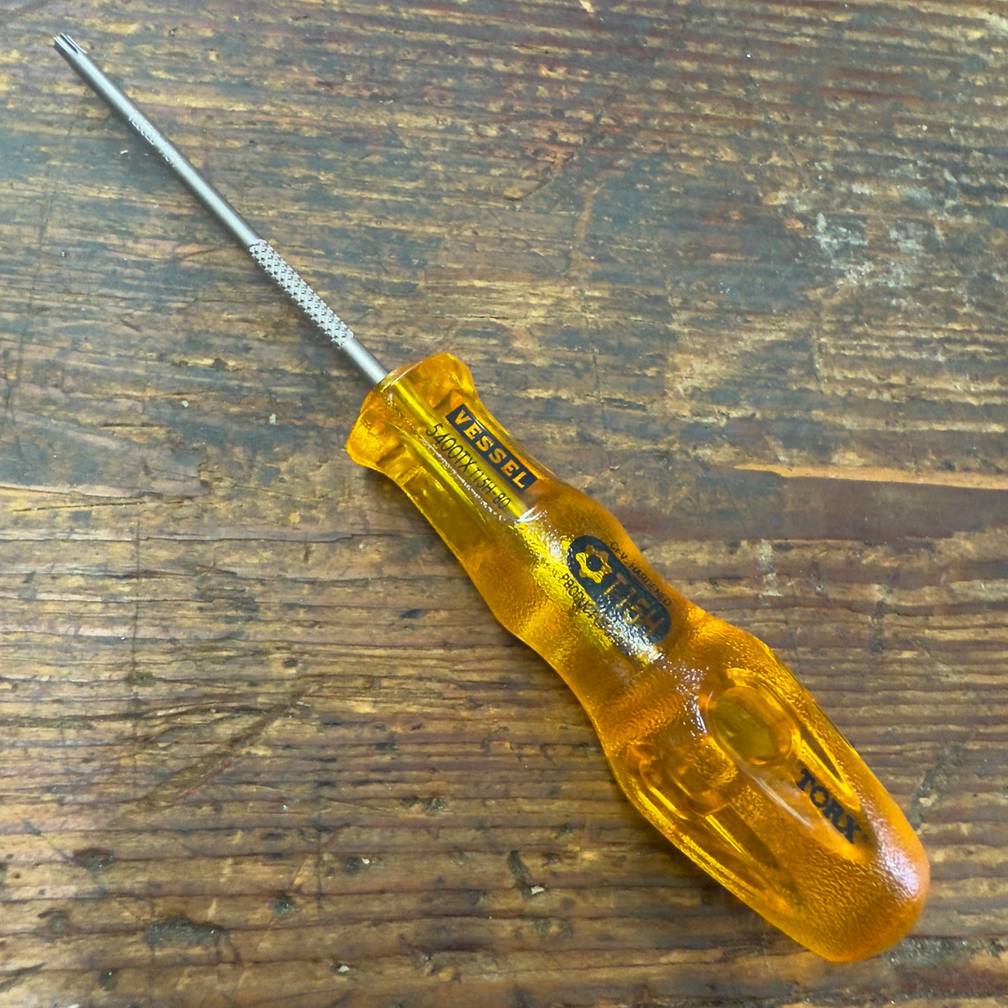 Vessel Torx T15H x 80mm Power Grip Screw Driver (5400TXT15H80)