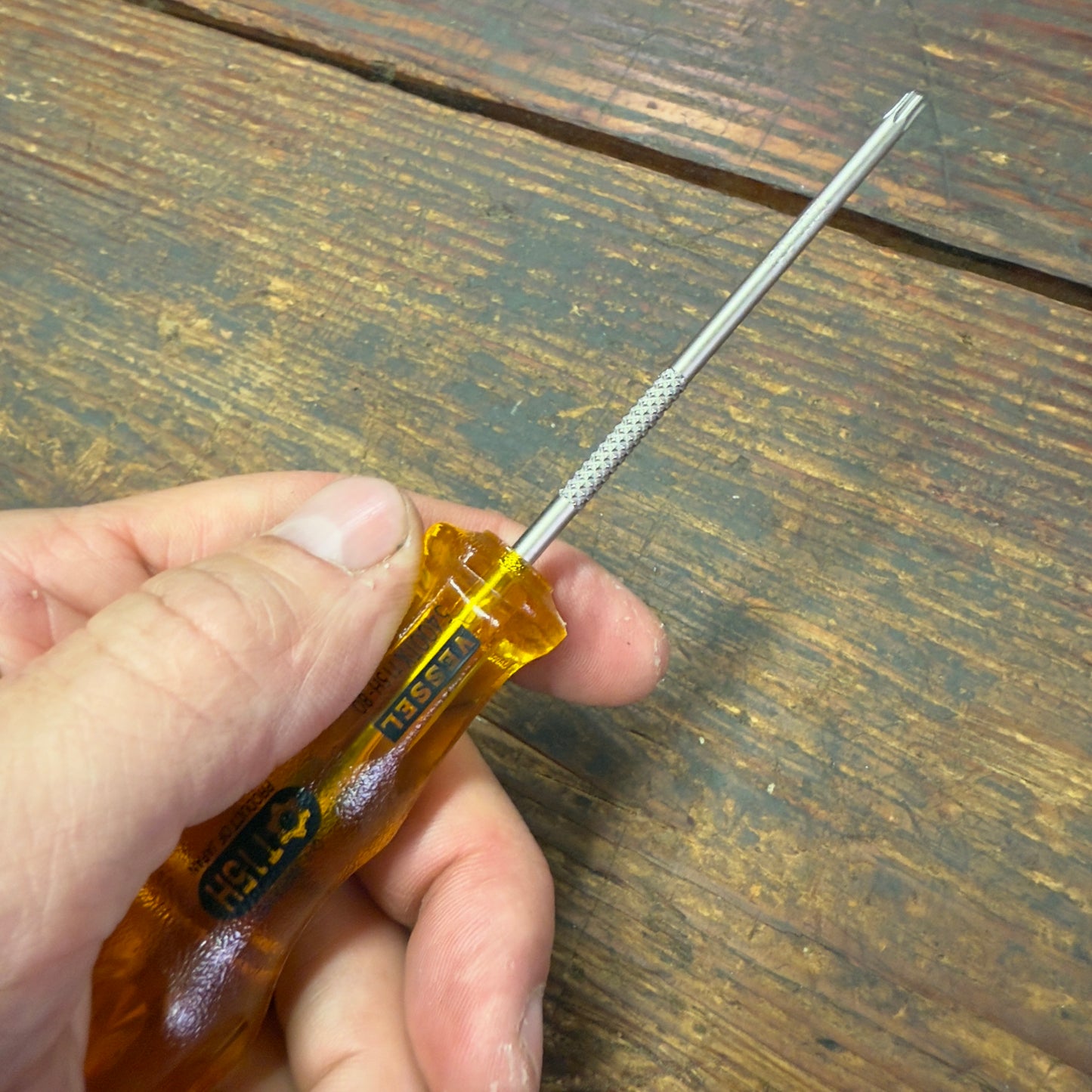 Vessel Torx T15H x 80mm Power Grip Screw Driver (5400TXT15H80)