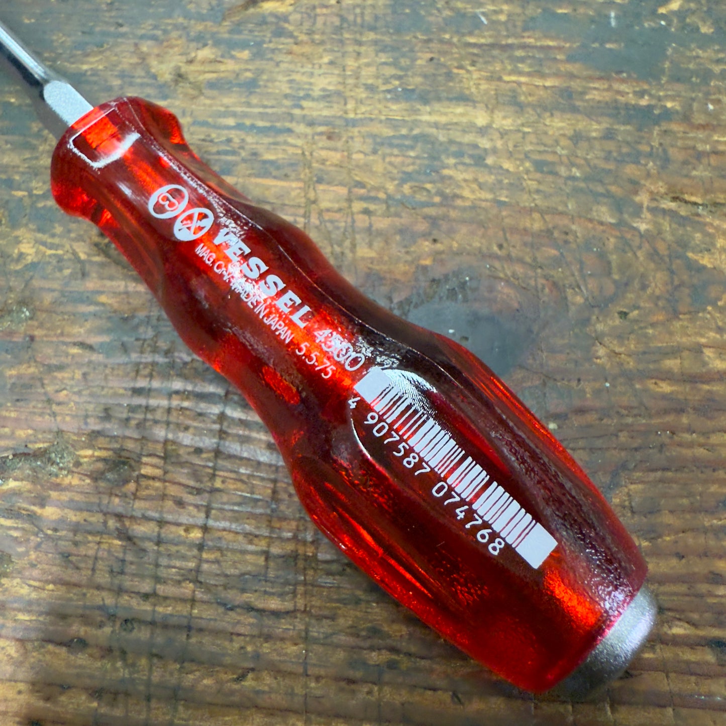 Vessel Slotted 5.5 x 75mm Power Grip Screw Driver (4500S5575)