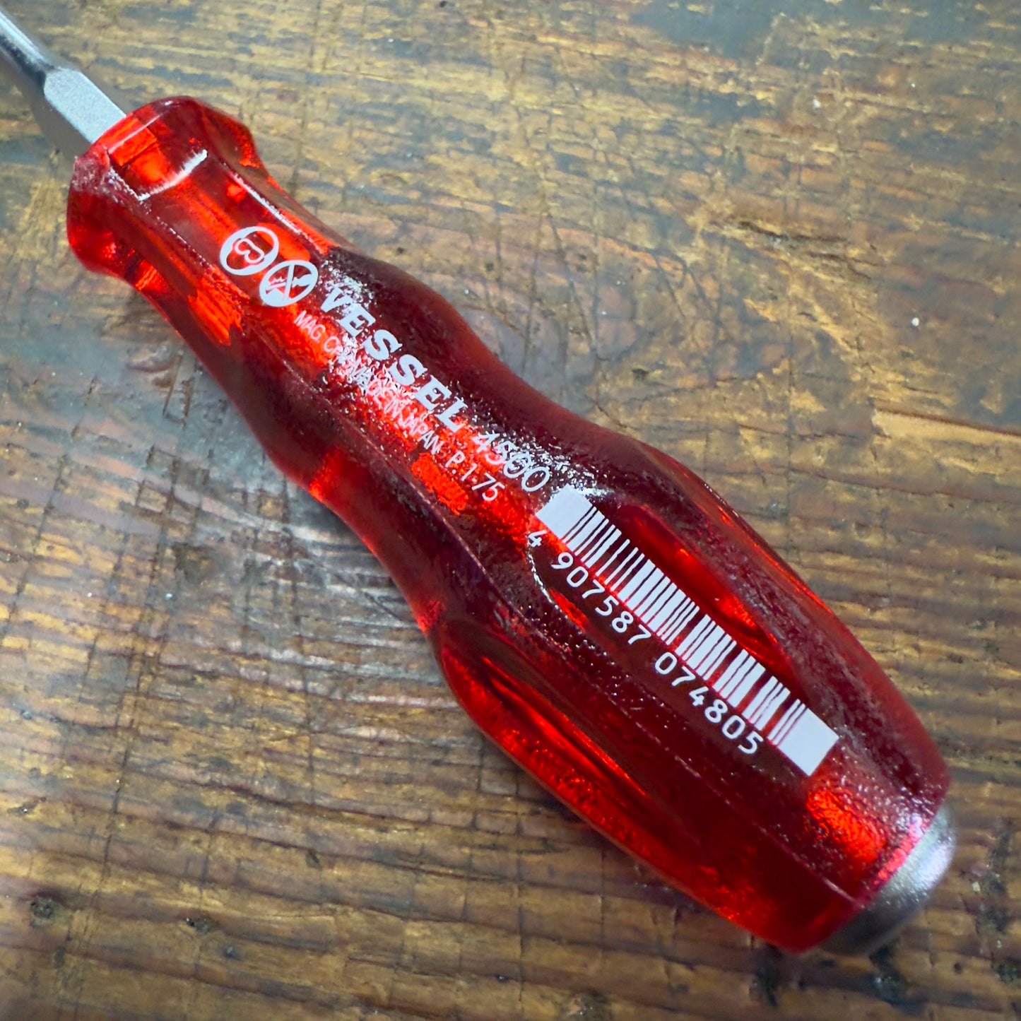 Vessel Phillips No.1 x 75mm Power Grip Screw Driver (4500P175)