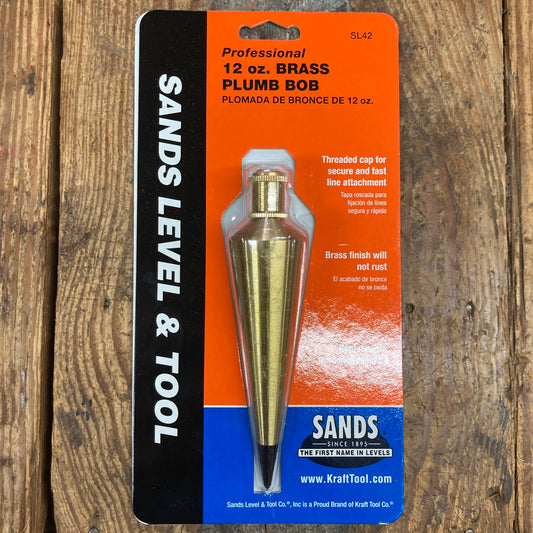 Sands 12 oz. Brass Plumb Bob (SL42)