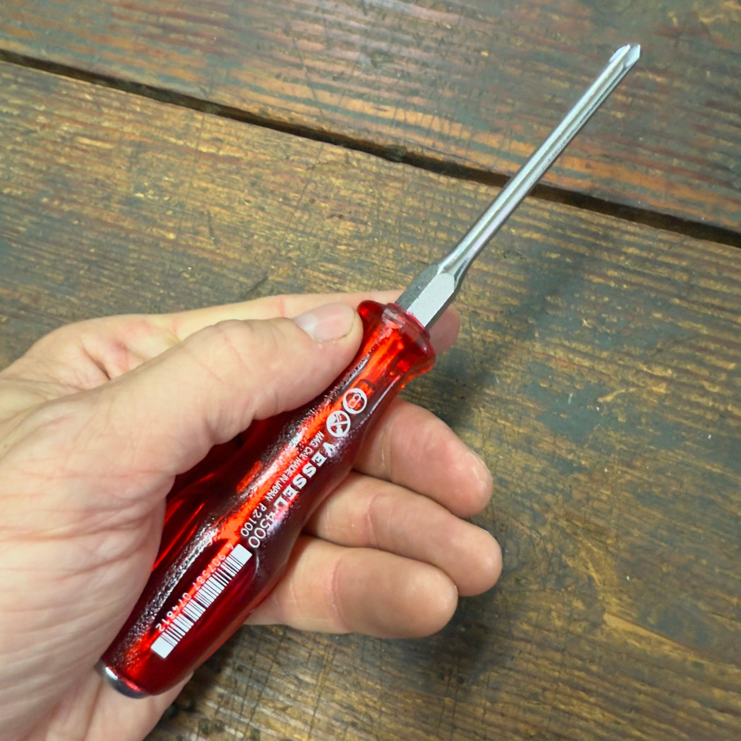 Vessel Phillips No.2 x 100mm Power Grip Screw Driver (4500P2100)