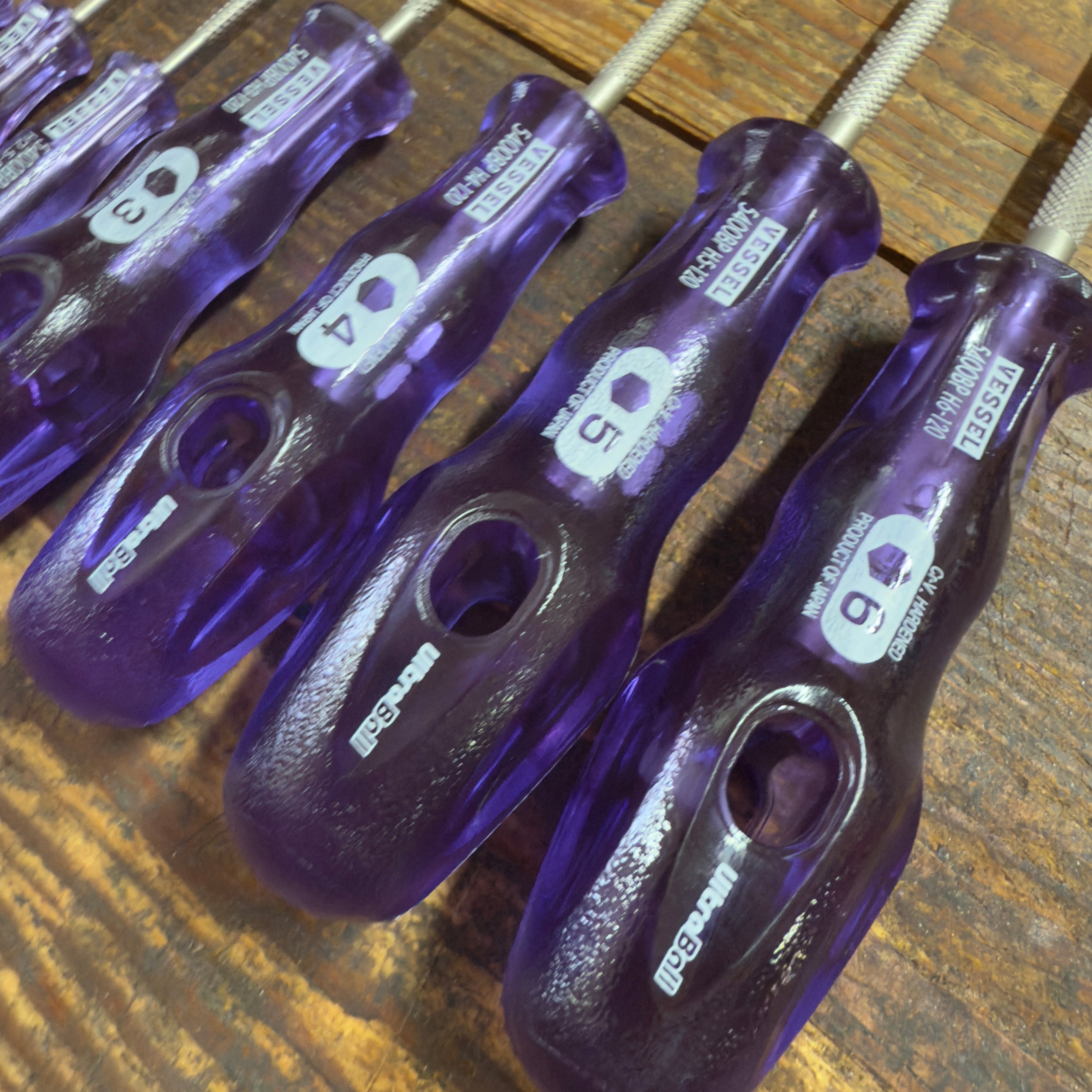 Vessel 7pc UltraBall Hex Power Grip Screwdriver Set (VB5400HEX