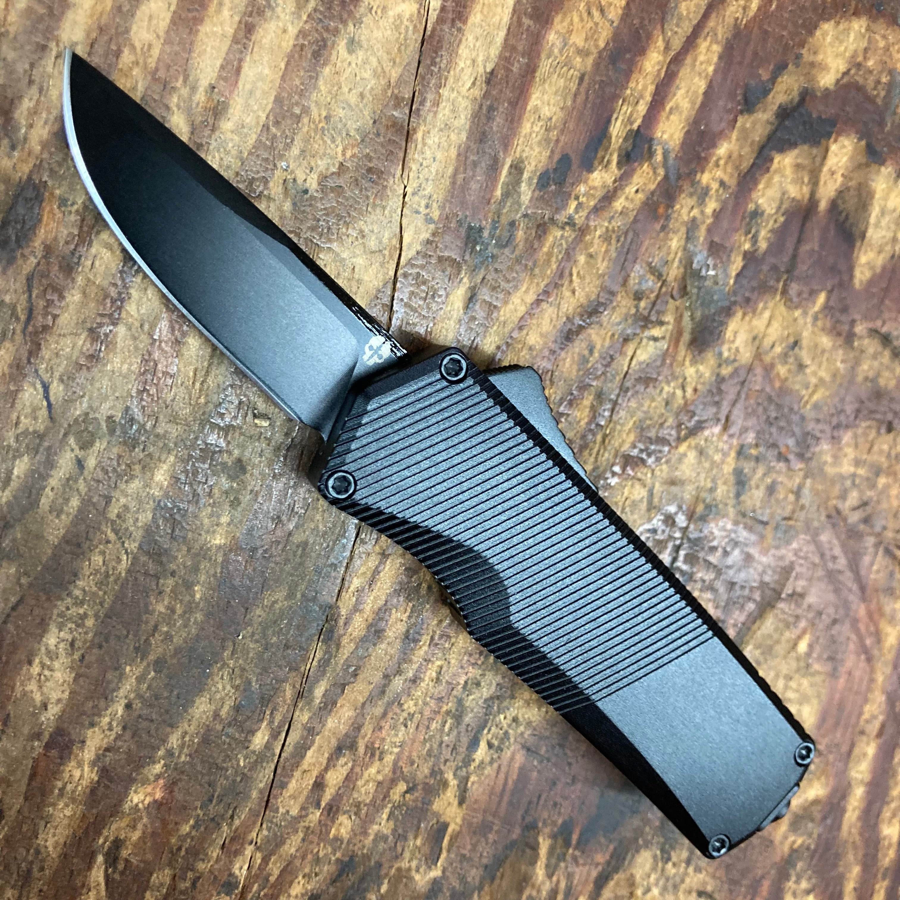 Tekto Knives A5 Spry Mini OTF Drop Point Black (A5ST6BKS35BK1A1