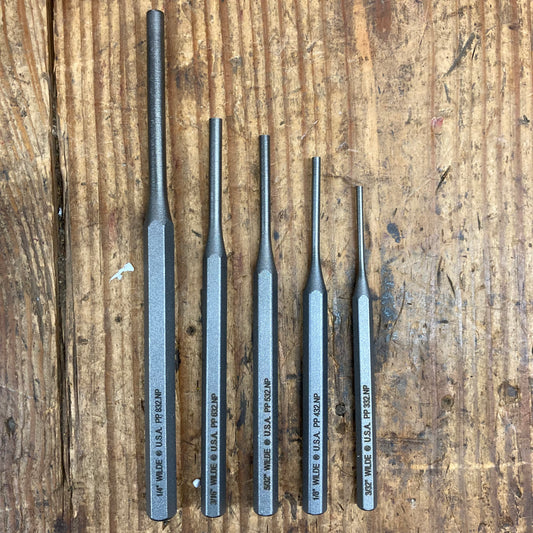 Wilde 5pc Pin Punch Set (3/32"-1/4") (PP5.NP/VP)