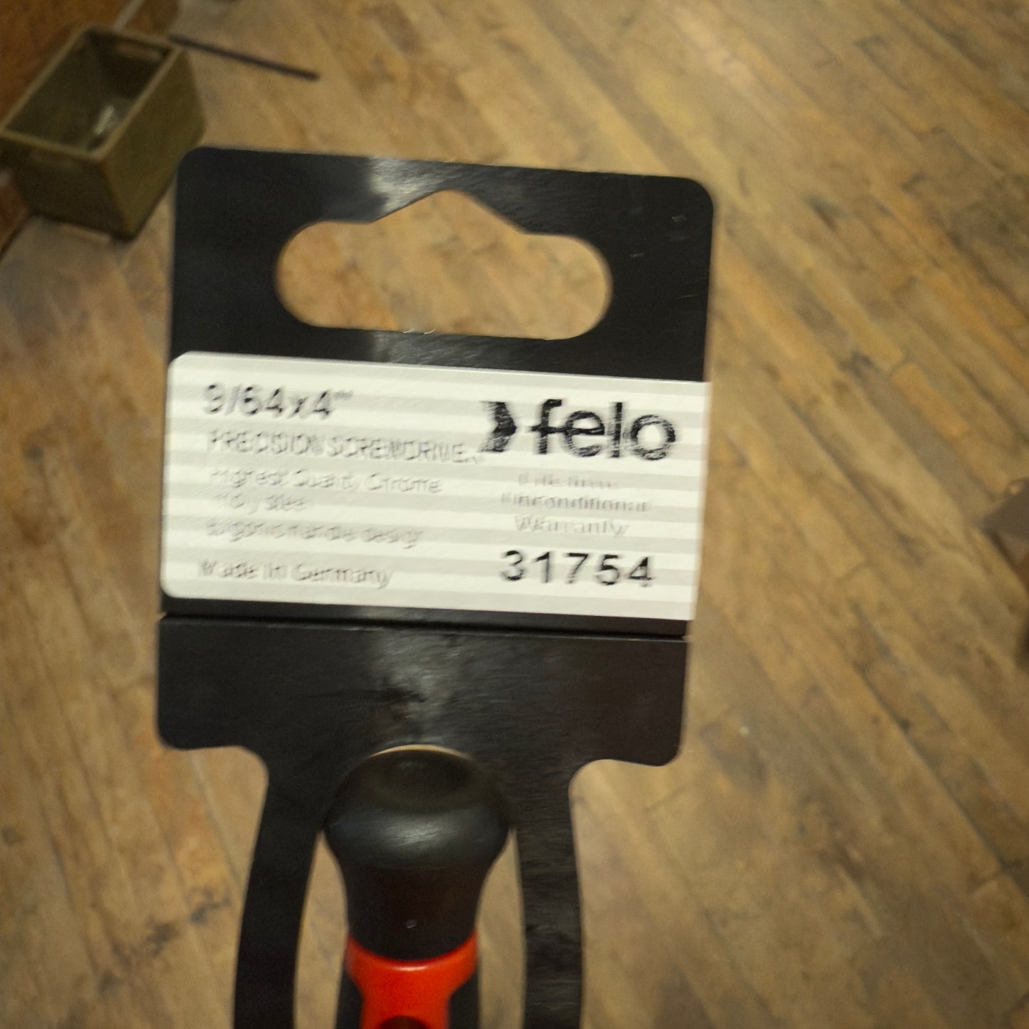 Felo Precision Slotted Screwdriver 9/64" x 4" (31754)