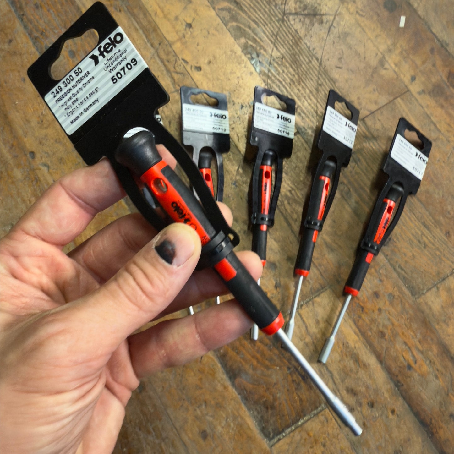 6 Piece Felo Precision Metric Nutdriver Set (50721)