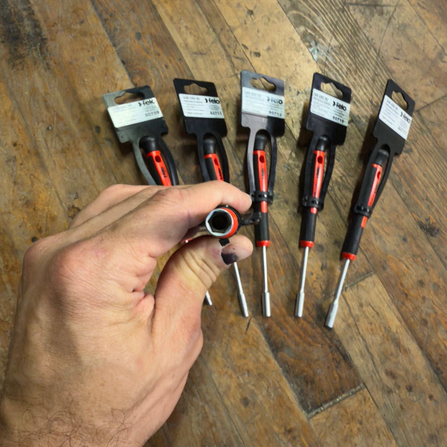 6 Piece Felo Precision Metric Nutdriver Set (50721)