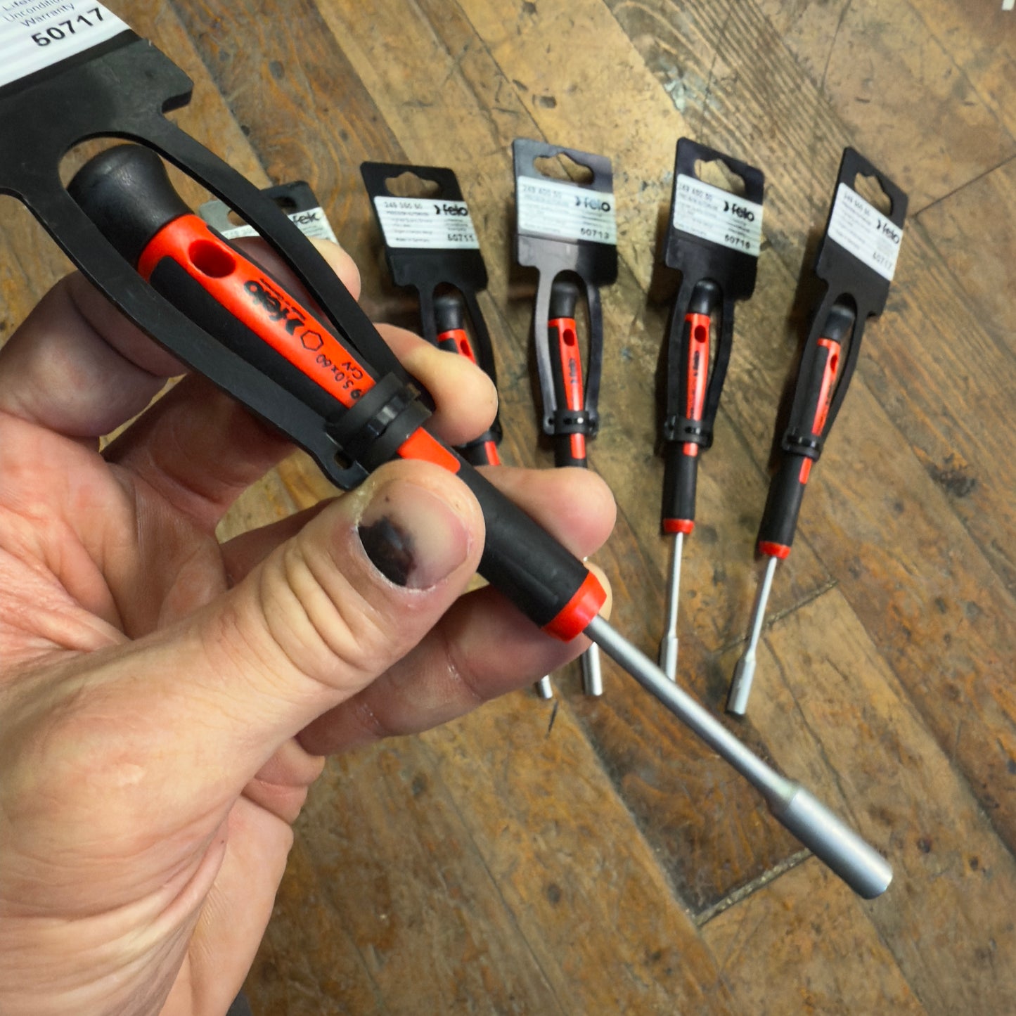6 Piece Felo Precision Metric Nutdriver Set (50721)