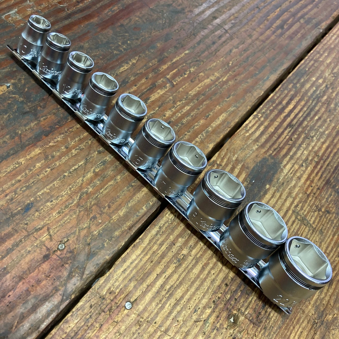 Koken 3/8"Drive NUT-GRIP Socket Set 10MM-22MM 10pc (RS3450M/10)