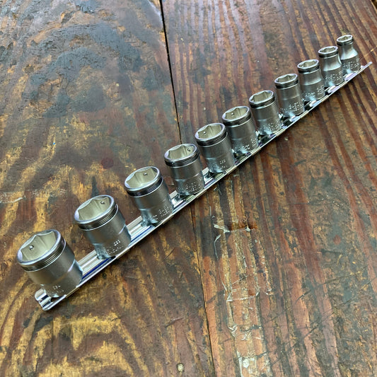 Koken 3/8"Drive NUT-GRIP Socket Set 8MM-19MM - 11pc - (RS3450M/11)