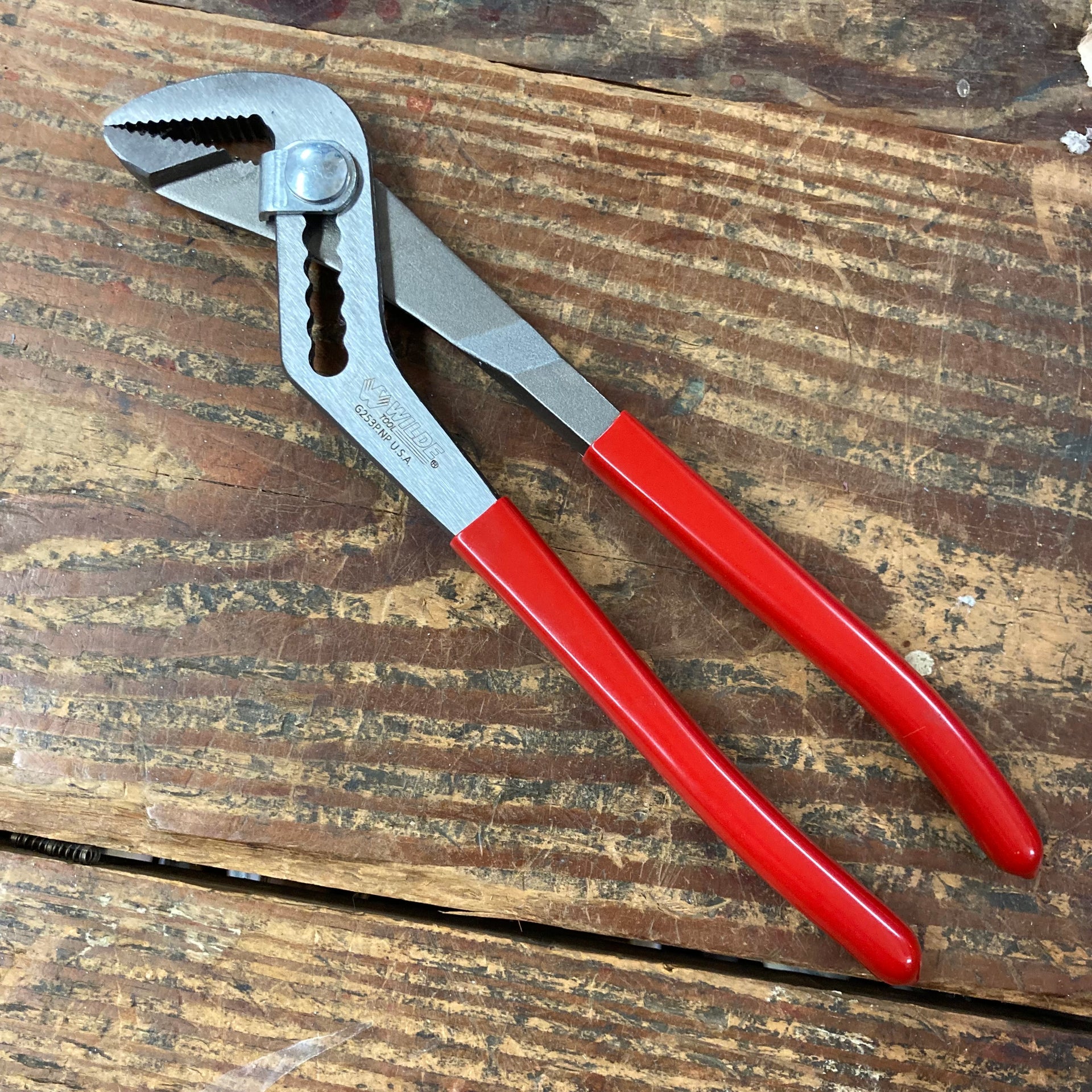 Wilde Tool 10" Water Pump Pliers Angle Nose Slip Joint Pipe