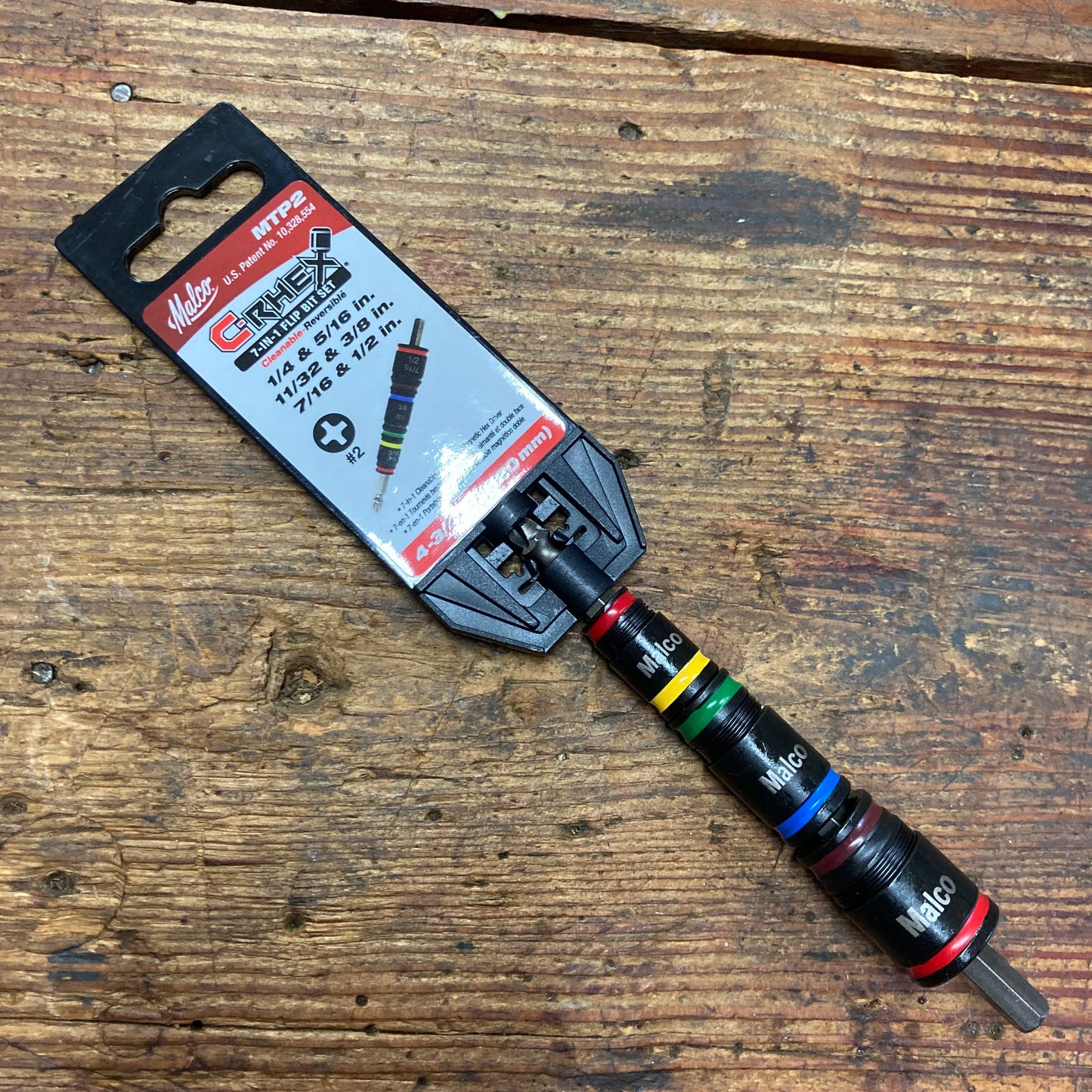 Malco 7-in-1 C-RHEX® Flip Bit #2 Phillips Model (MTP2)
