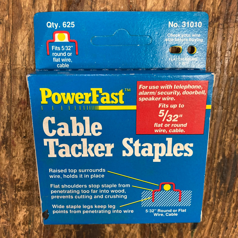 PowerFast Cable Tacker Staples for 5/32