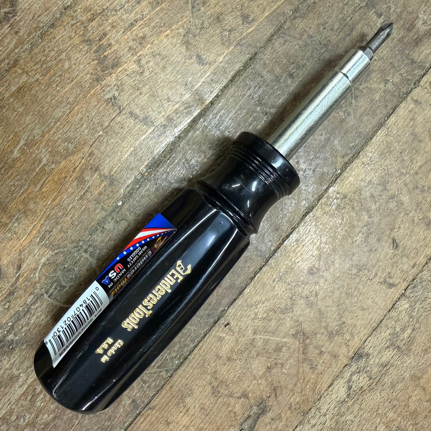 Enderes 6-in-1 Screwdriver - US Made - Black (E2130BK)