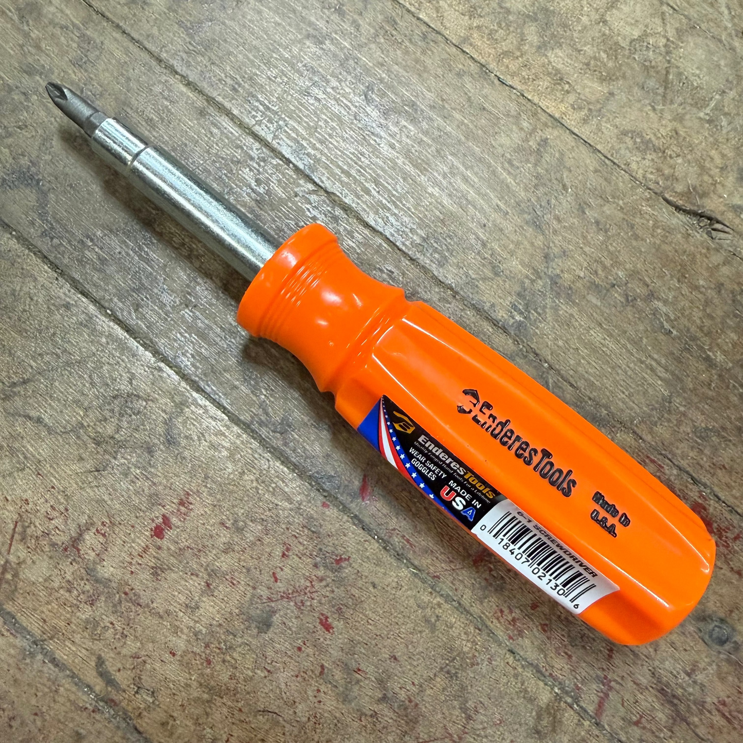 Enderes 6-in-1 Screwdriver - US Made - Hi-Vis Orange (E2130HO)