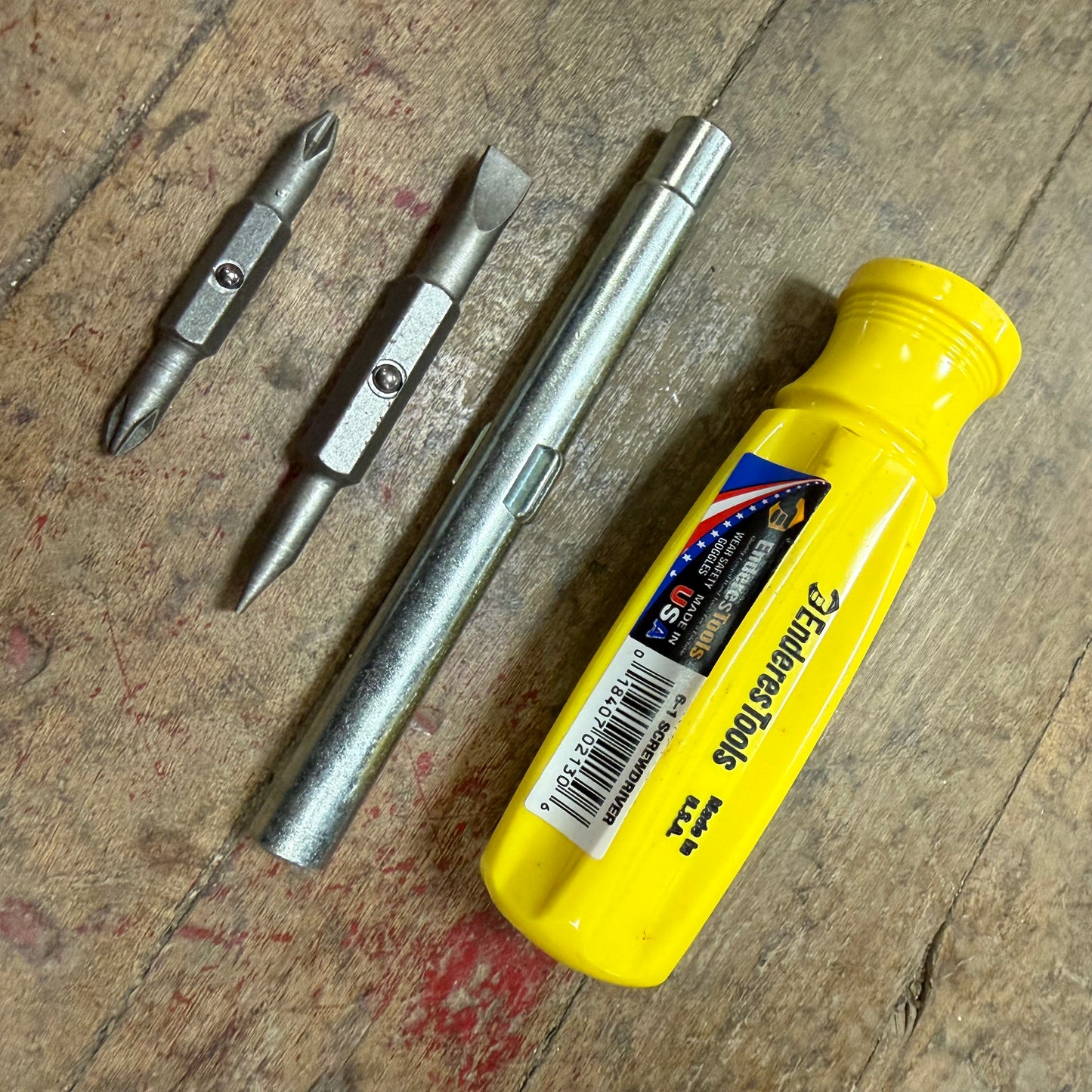 Enderes 6-in-1 Screwdriver - US Made - Hi-Vis Yellow (E2130HY)