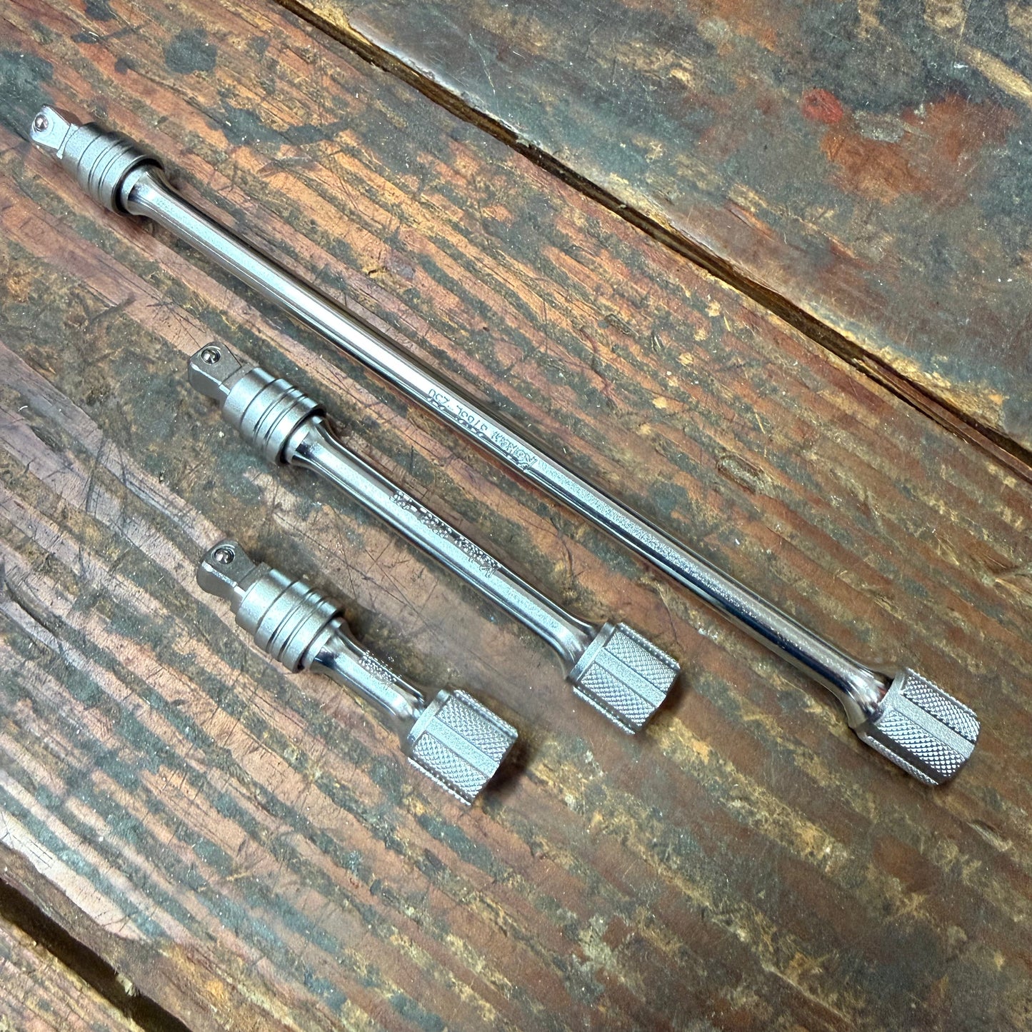 Koken 3/8" Dr. Locking Wobble-Fix Extension Bars - 3pc Set (PK3763L/3)