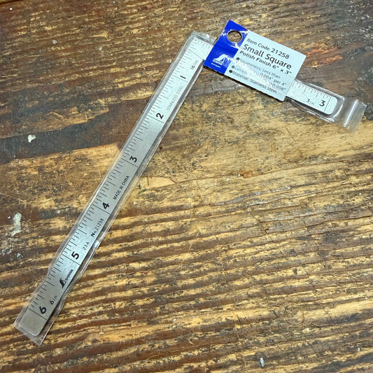 Shinwa 6" x 3" Square - Polish Finish (21258)