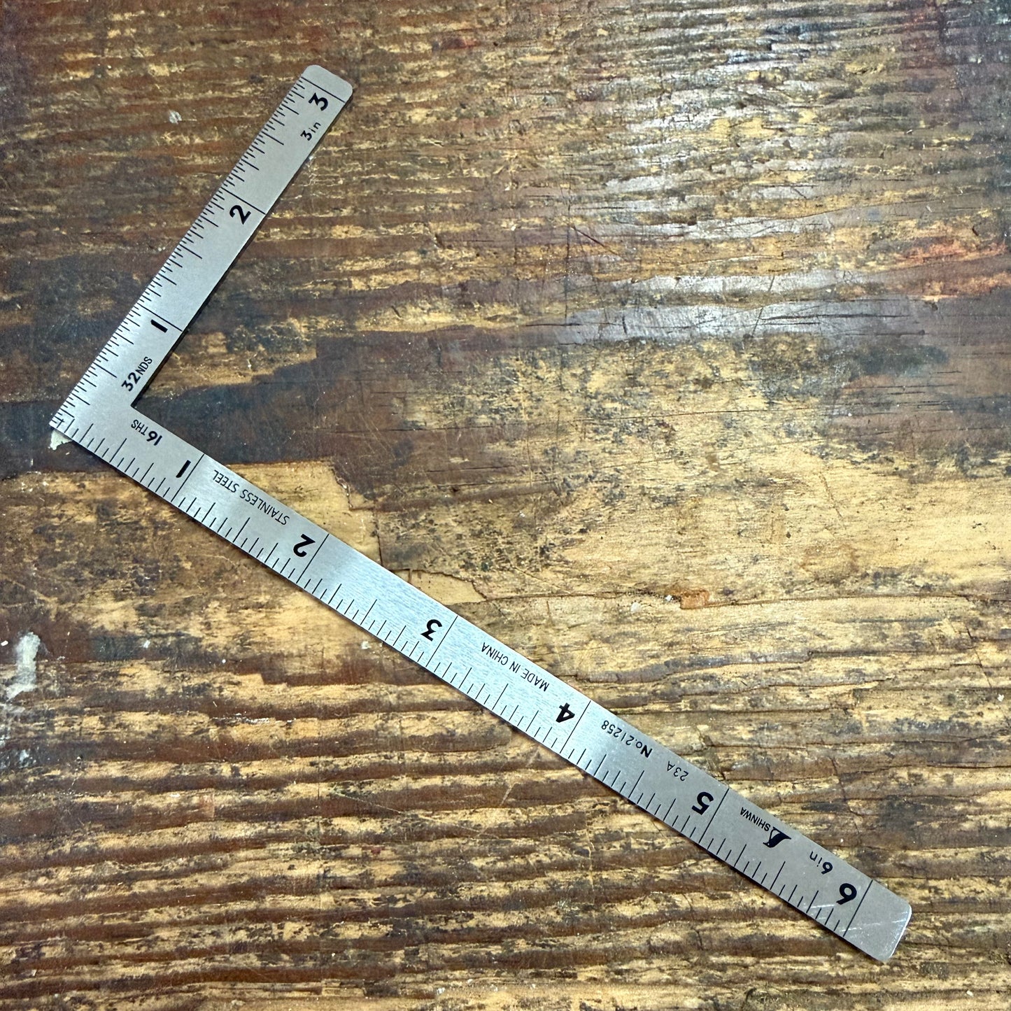 Shinwa 6" x 3" Square - Polish Finish (21258)