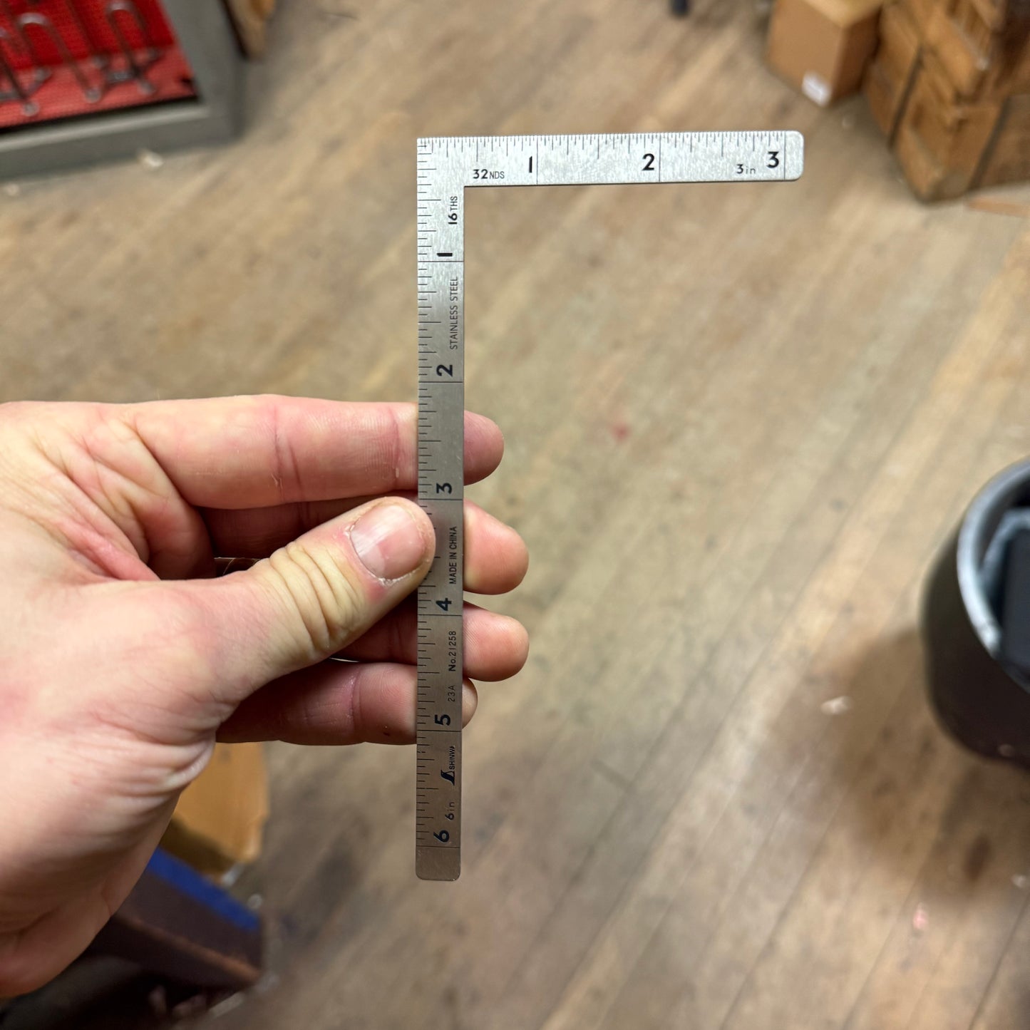 Shinwa 6" x 3" Square - Polish Finish (21258)