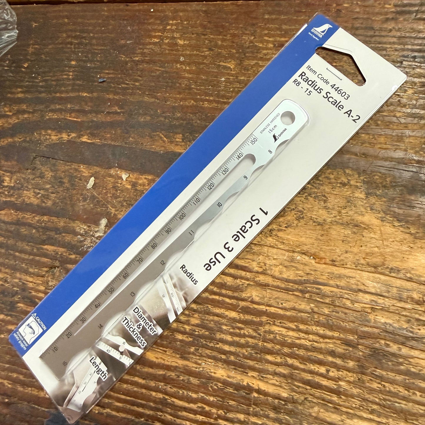 Shinwa Radius Scale A-2 (R 8-15mm) 44603 (73571)