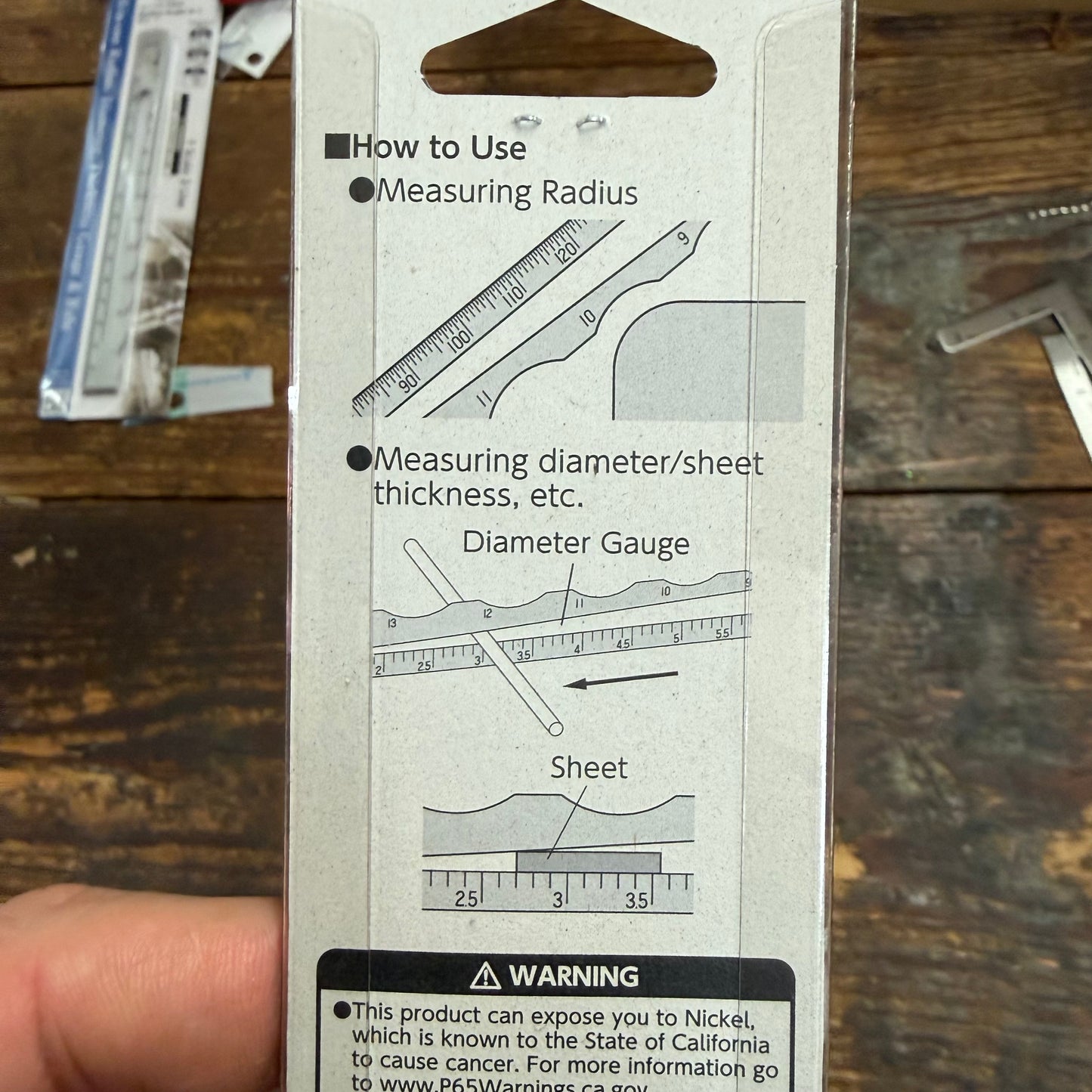Shinwa Radius Scale A-2 (R 8-15mm) 44603 (73571)