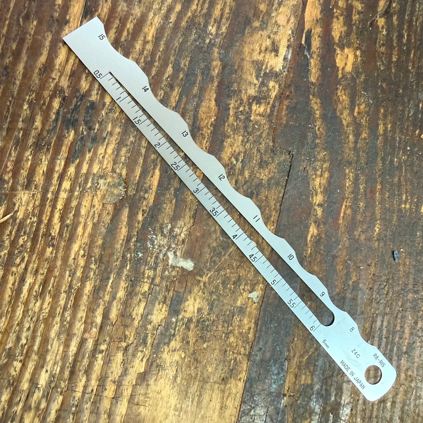 Shinwa Radius Scale A-2 (R 8-15mm) 44603 (73571)