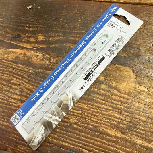 Shinwa Radius Scale A-1 (R 0.5-7mm) 44602 (73570)