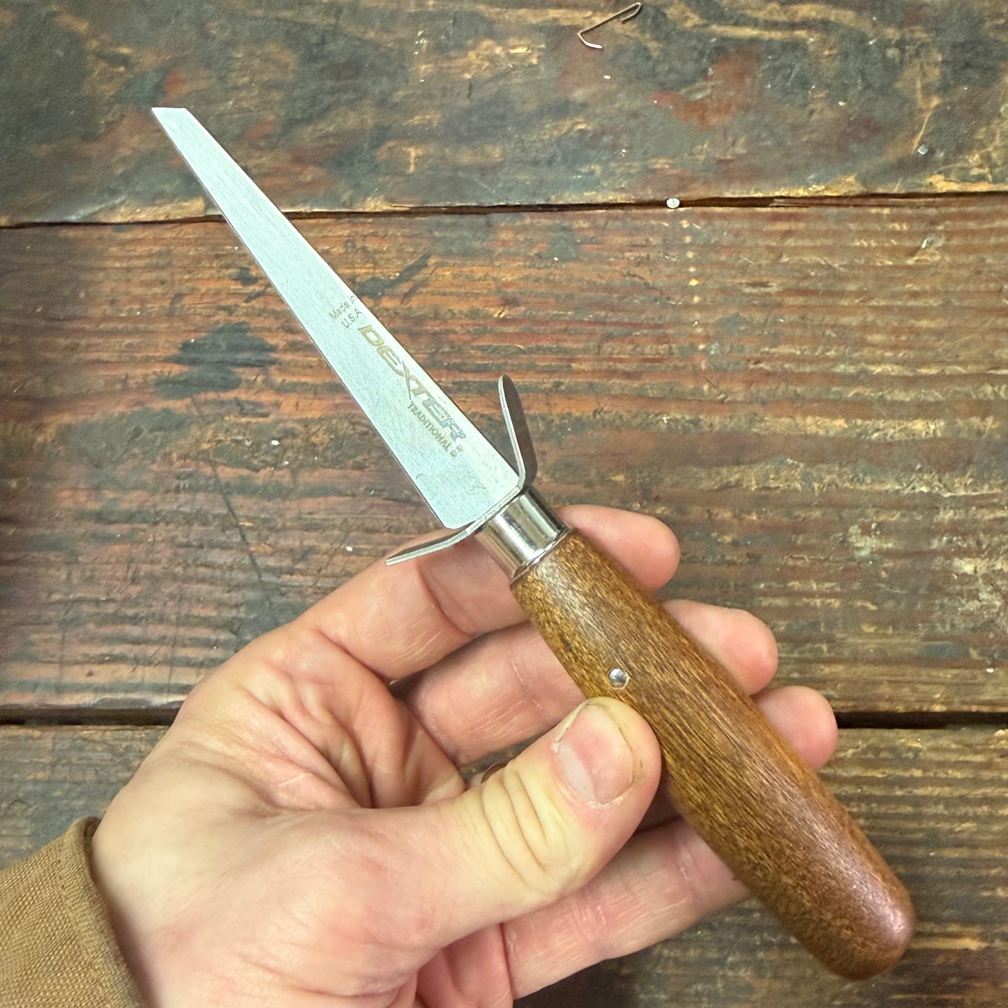 Dexter 4" Taper Point Shoe Knife w/ Guard (75199) X2T w/ GD