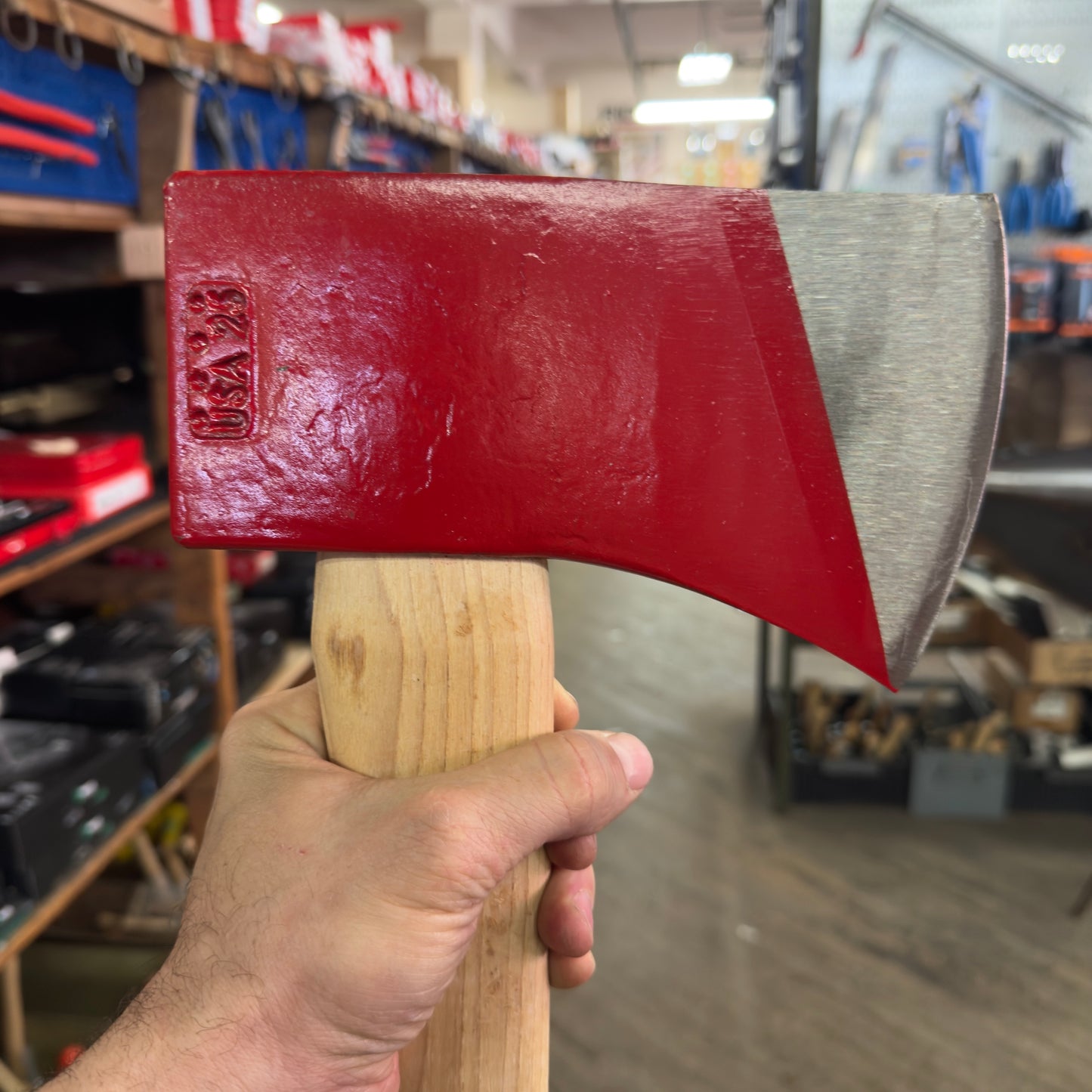 Council Tool 6 lbs. Flathead Axe - 32" Dual Grip Hickory Handle (60F32DG)