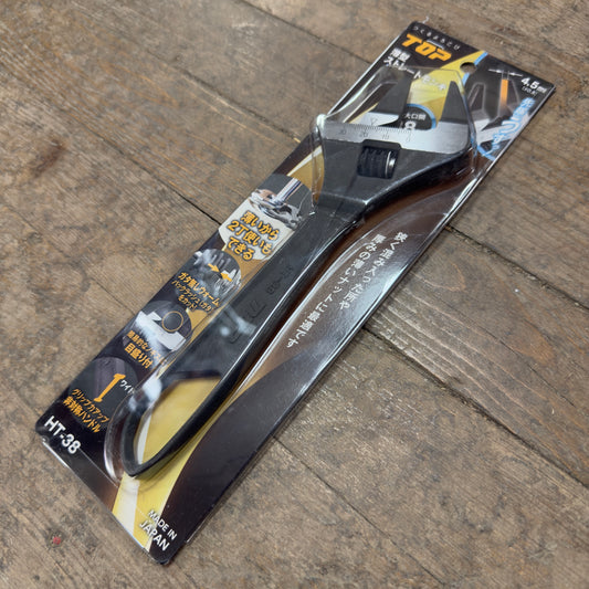Top 224mm Thin Exact Bent Wrench - 38mm max opening (HT-38)