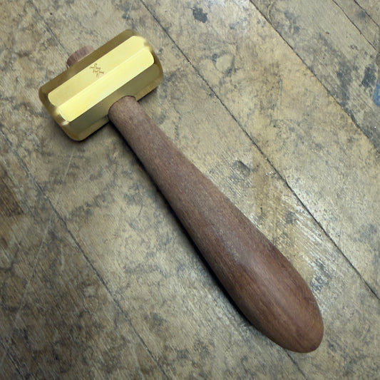 USA Made 1LB Fancy Schmancy Brass Hammer (1LBHAM)