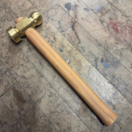 USA Made 2LB Brass Ball Pein Hammer (2LBBRASS)